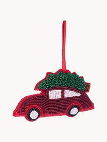 Addobbo albero di Natale London, Plastica, feltro, Tonalità rosse, verde, bianco, Larg. 12 x Alt. 6 cm