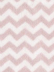 Lot de serviettes de bain imprimé zigzag Liv, 3 élém., 100 % coton
Grammage intermédiaire 550 g/m², Rose, blanc crème, Lot de différentes tailles