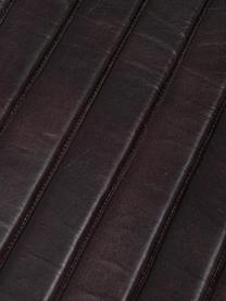 Fauteuil à bascule en cuir Karisma, Noir, brun foncé, larg. 59 x prof. 77 cm