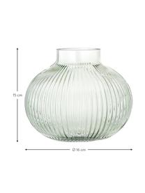 Malá váza Gola, Světle zelená, transparentní