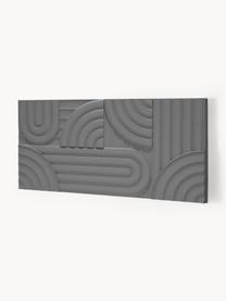 Decoración de pared Massimo, Tablero de fibras de densidad media (MDF), Gris oscuro, An 120 x Al 60 cm
