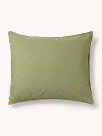 Poszewka na poduszkę z bawełny Darlyn, Oliwkowy zielony, S 40 x D 80 cm