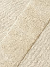 Handgewebter Baumwollteppich Dania mit Hoch-Tief-Struktur, 100 % Baumwolle, GRS-zertifiziert, Beige, B 80 x L 150 cm (Größe XS)