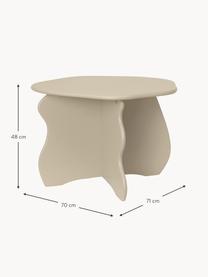 Tavolo per bambini in legno dalla forma organica Slope, Pannello di fibra a media densità (MDF) laccato

Questo prodotto è realizzato con legno di provenienza sostenibile e certificato FSC®., Beige chiaro, Larg. 71 x Prof. 70 cm