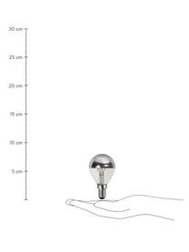 E14 peertje, 3.5 watt, dimbaar, warmwit, 6 stuks, Peertje: glas, Fitting: aluminium, Zilverkleurig, transparant, Ø 5 x H 8 cm