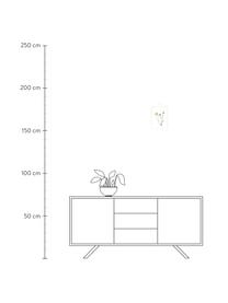 Ramka na zdjęcia Frame, Stelaż: aluminium malowane proszk, Stelaż: biały Zawieszka: czarny Front i tył: transparentny, S 23 x W 31 cm