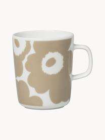 Tasse Unikko, Steinzeug, Weiß, Beige, Ø 8 x H 10 cm, 250 ml