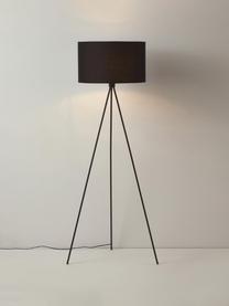 Lampadaire trépied scandi Cella, Noir, haut. 154 cm