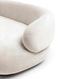 Nierensofa Alba (2-Sitzer), Bezug: 97% Polyester, 3% Nylon D, Gestell: Massives Fichtenholz, FSC, Füße: Kunststoff, Webstoff Cremeweiß, B 185 x T 114 cm, Rückenlehne rechts