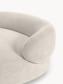 Sofa Alba (2-Sitzer), Bezug: 97% Polyester, 3% Nylon D, Gestell: Massives Fichtenholz, FSC, Füße: Kunststoff, Webstoff Cremeweiß, B 185 x T 114 cm, Rückenlehne rechts