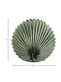 Dizajnová váza Leaf, Kamenina, Zelená, Š 26 x V 24 cm