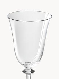 Verres à vin blanc Lacey, 4 pièces, Verre, Transparent, Ø 7 x haut. 25 cm, 185 ml