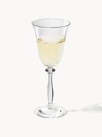 Verres à vin blanc Lacey, 4 pièces, Verre, Transparent, Ø 7 x haut. 25 cm, 200 ml