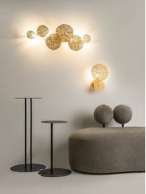 Design wandlamp Lovetann, Gecoat metaal, Goudkleurig, B 77 x H 33 cm