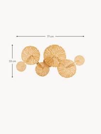 Design-Wandleuchte Lovetann, Metall, beschichtet, Goldfarben, B 77 x H 33 cm