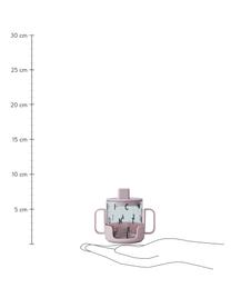 Kinderbecher Grow With Your Cup mit Halterung, Tritan, BPA-frei, Rosa, Ø 7 x H 8 cm