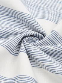 Pruhované bavlněné povlečení Stripe Along, Modrá, bílá