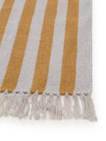 Alfombra de lana Gitta, 90% lana, 10% algodón
Las alfombras de lana se pueden aflojar durante las primeras semanas de uso, la pelusa se reduce con el uso diario, Amarillo, gris claro, An 200 x L 300 cm (Tamaño L)