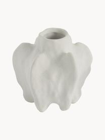 Vase Coral aus Keramik, H 13 cm, Keramik, Off White, matt, Ø 14 x H 13 cm