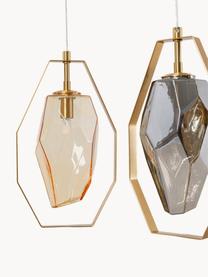 Lámpara de techo Diamond Fever, Cable: plástico, Dorado, plateado, An 110 x Al 130 cm