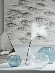 Design-Vase Leucie in Muschel-Form, Glas, Transparent, B 23 x H 19 cm