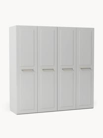 Armoire modulaire à portes battantes Charlotte, larg. 200 cm, plusieurs variantes, Gris, Basic Interior, larg. 200 x haut. 200 cm