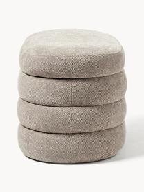 Kleine Polsterbank Alto mit Stauraum, Bezug: 96 % Polyester, 4 % Acryl, Gestell: Kiefernholz, Sperrholz Di, Webstoff Taupe, B 82 x T 47 cm