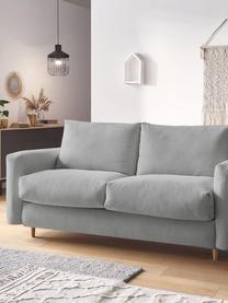 Sofa rozkładana Cocoone (3-osobowa), Tapicerka: 100% poliester, Nogi: drewno bukowe, Jasny szary, S 105 x G 200 cm