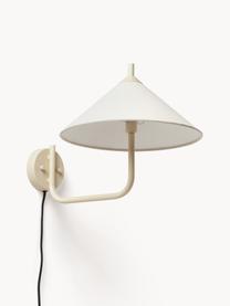 Aplique grande Vica, Pantalla: tejido de lino (100% poli, Off White, beige, Ø 31 x F 45 cm