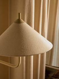 Grote wandlamp Vica, Lampenkap: linnen (100% polyester), Gebroken wit, beige, Ø 31 x D 45 cm