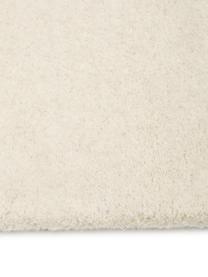 Tapis en laine beige bleu tufté à la main Zenia, Couleur crème, bleu, noir