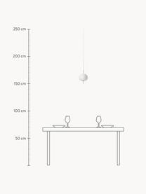 Lampa wisząca ze szkła dmuchanego Kushi, Stelaż: metal powlekany, Odcienie złotego, Ø 16 x W 26 cm