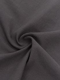 Katoenen servetten Hilma met franjes, 2 stuks, Katoen, Zwart, 45 x 45 cm
