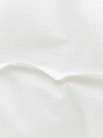 Ľanová obojstranná posteľná bielizeň so zadnou stranou z perkálu Natural, Biela