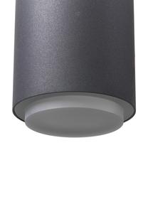 LED hanglamp Jari van metaal, Lampenkap: metaal, gepoedercoat, opg, Diffuser: acryl, Zwart, Ø 10 x H 40 cm