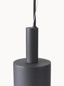 Suspension LED en métal Jari, Noir, Ø 10 x haut. 40 cm