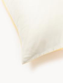 Federa in raso di cotone con sfumatura Jania, Tonalità  gialle e rosa, Larg. 50 x Lung. 80 cm