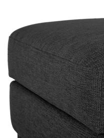 Reposapiés puf Cucita, con espacio de almacenamiento, Tapizado: tejido (poliéster) Alta r, Estructura: madera de pino maciza., Patas: metal pintado., Tejido gris antracita, An 75 x F 65 cm