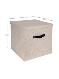 Caja Texas, Caja: cartón laminado, Dorado, blanco, An 32 x Al 31 cm