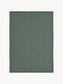Baumwoll-Geschirrtücher Tiles, 2 Stück, 100 % Baumwolle, Dunkelgrün, B 50 x L 70 cm
