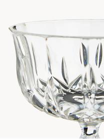 Copas pompadour de champán de cristal con relive Opera, 6 uds., Cristal Luxion, Transparente, Ø 10 x Al 14 cm, 240 ml