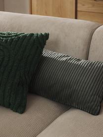 Housse de coussin en coton Bell, 100% coton, Vert foncé, larg. 45 x long. 45 cm