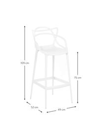 Chaise de bar design Masters, Blanc