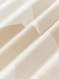 Housse de couette en jacquard de coton à motifs géométriques Elinor, Tons beiges, larg. 200 x long. 200 cm