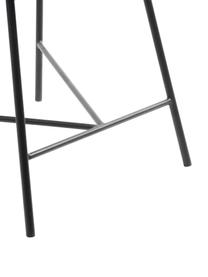Čalúnená stolička s opierkami Nelson, Tkanina svetlosivá, nohy čierna, Š 56 x V 54 cm