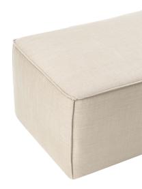 Gestoffeerde bank Sanja, Frame: massief grenenhout, multi, Poten: kunststof, Geweven stof crèmewit, B 122 x D 54 cm