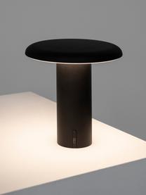 Lampa stołowa LED z funkcją przyciemniania Takku, Metal powlekany, Czarny, Ø 18 x W 19 cm