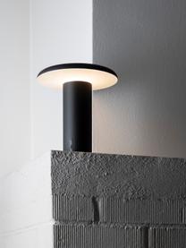 Malá přenosná stolní LED lampa Takku, stmívatelná, Potažený kov, Černá, Š 18 cm, V 19 cm