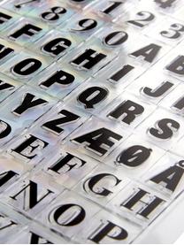 Symboles à estampiller Letters & Numbers, Silicone, Noir, transparent, larg. 14 x haut. 21 cm