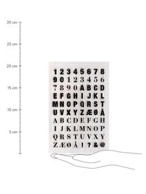 Set de estampillas para sellos Letters & Numbers, Silicona, Negro, transparente, An 14 x Al 21 cm